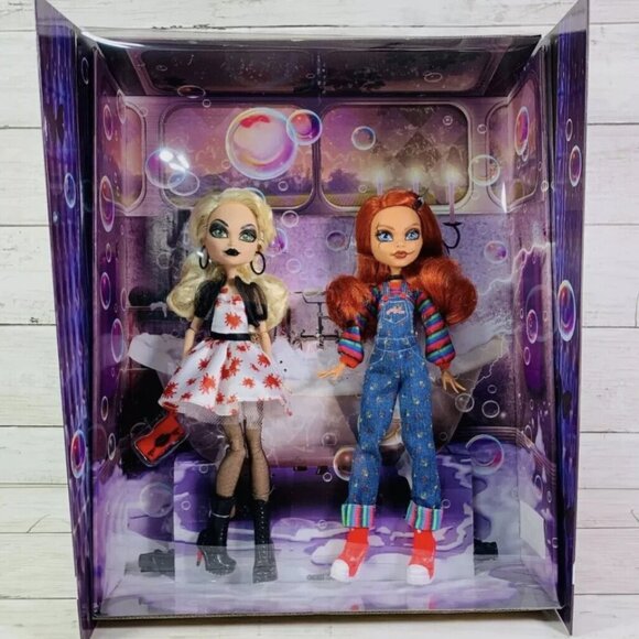 Monster high skullector Chucky & Tiffany Doll Collector 2-pack Set! Sealed New - Picture 1 of 9